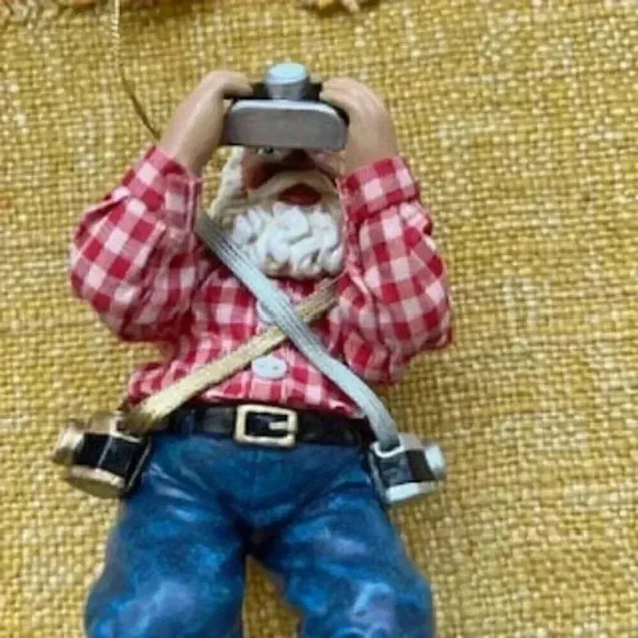 Vintage Department 56‎ Santa Action Christmas Ornament photography - Picture 5 of 10